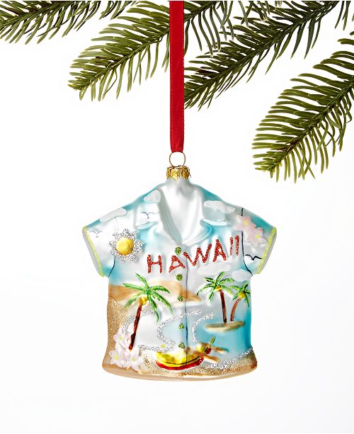 Holiday Lane Hawaii Hawaiian Shirt Ornament Created For Macy S