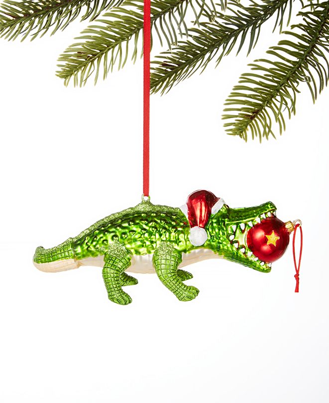 Alligator Christmas Ornament 