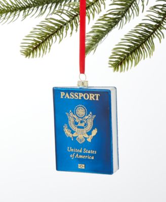 World Traveler Passport Book Ornament, Created for Macy's
