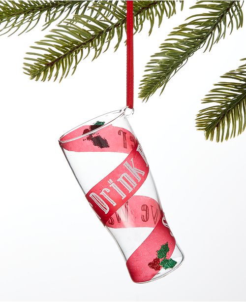Holiday Lane Spirits Drink Beer Save Water Ornament Created For