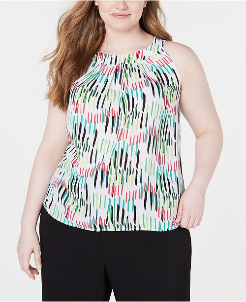 Trendy Plus Size Printed Sleeveless Camisole Created For Macy S