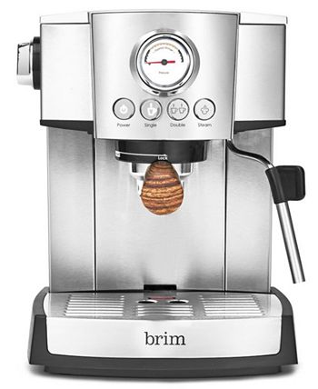 Brim 19 Bar Espresso Maker with Wood Finish Handle - Macy's