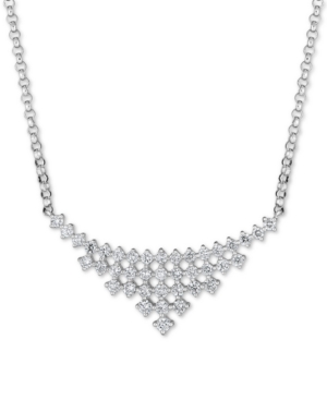 image of Diamond Collar Statement Necklace (3/4 ct. t.w.) in 14k White Gold