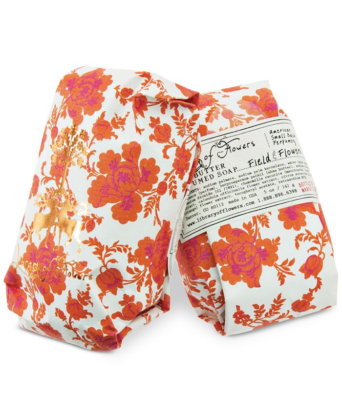 Library of Flowers Field & Flowers Soap, 5oz. Macy's