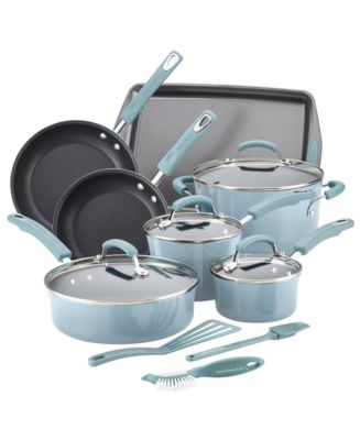 Rachael Ray Nonstick Bakeware Set with Grips, Nonstick Cookie Sheets / Baking  Sheets - 3 Piece, Gray with Sea Salt Gray Grips 
