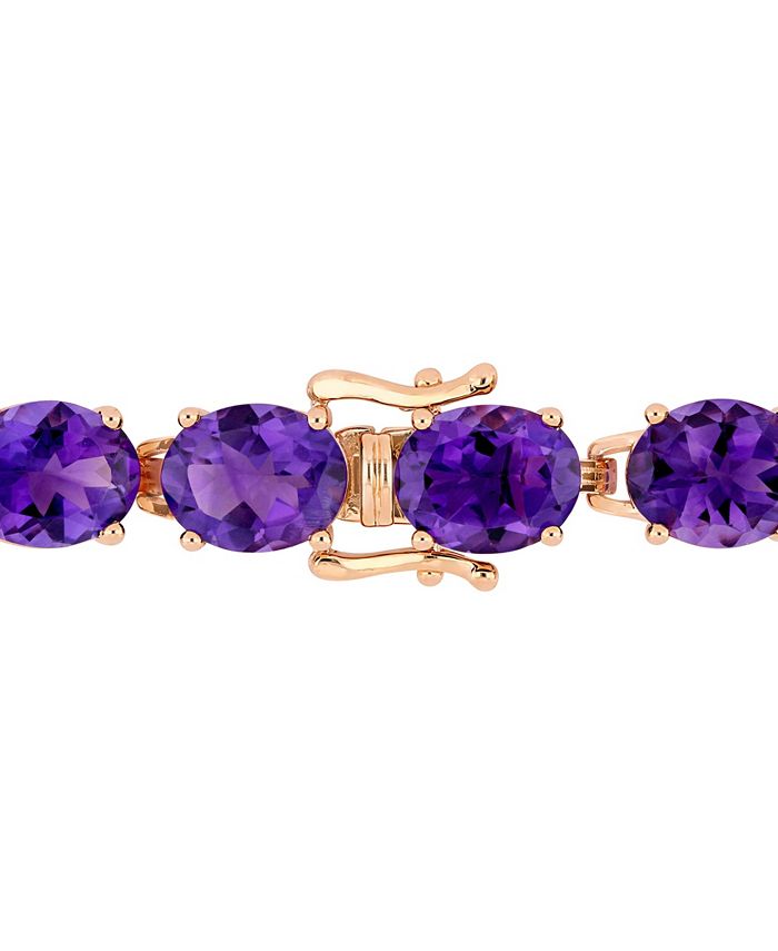 Macys rose gold tennis bracelet clearance