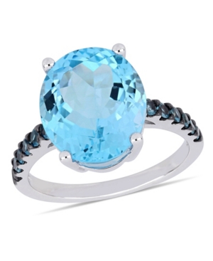 image of Blue Topaz (10-1/2 ct.t.w.) Ring in Sterling Silver