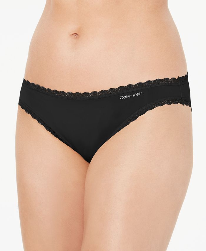 Calvin Klein Women's Lace-Trim Bikini Underwear QD3706 & Reviews - All  Underwear - Women - Macy's