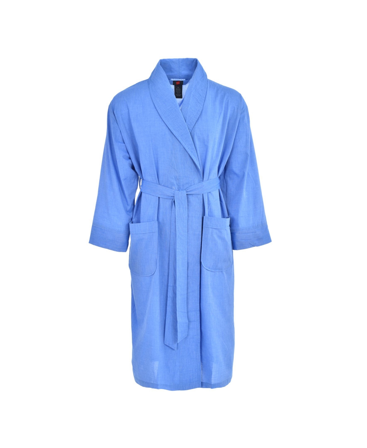 Hanes Men's Woven Shawl Robe In Blue