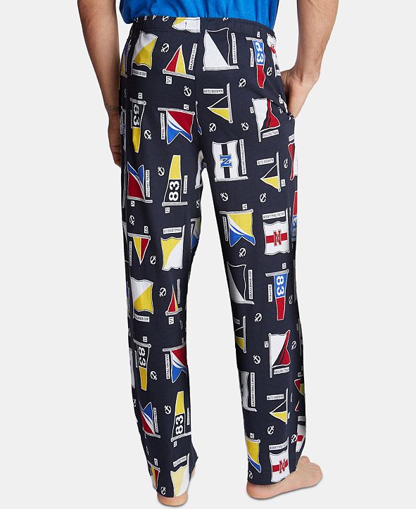 Nautica Men's Cotton Flag-Print Pajama Pants & Reviews - Pajamas ...