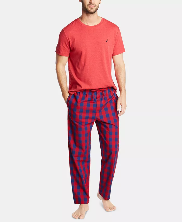 Men's Cotton Plaid Pajama Pants - thumbnail 4