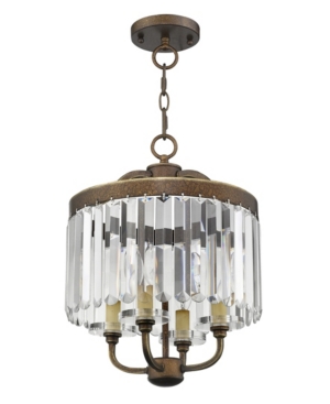 Livex Ashton 4-Light Convertible Mini Chandelier/Ceiling Mount