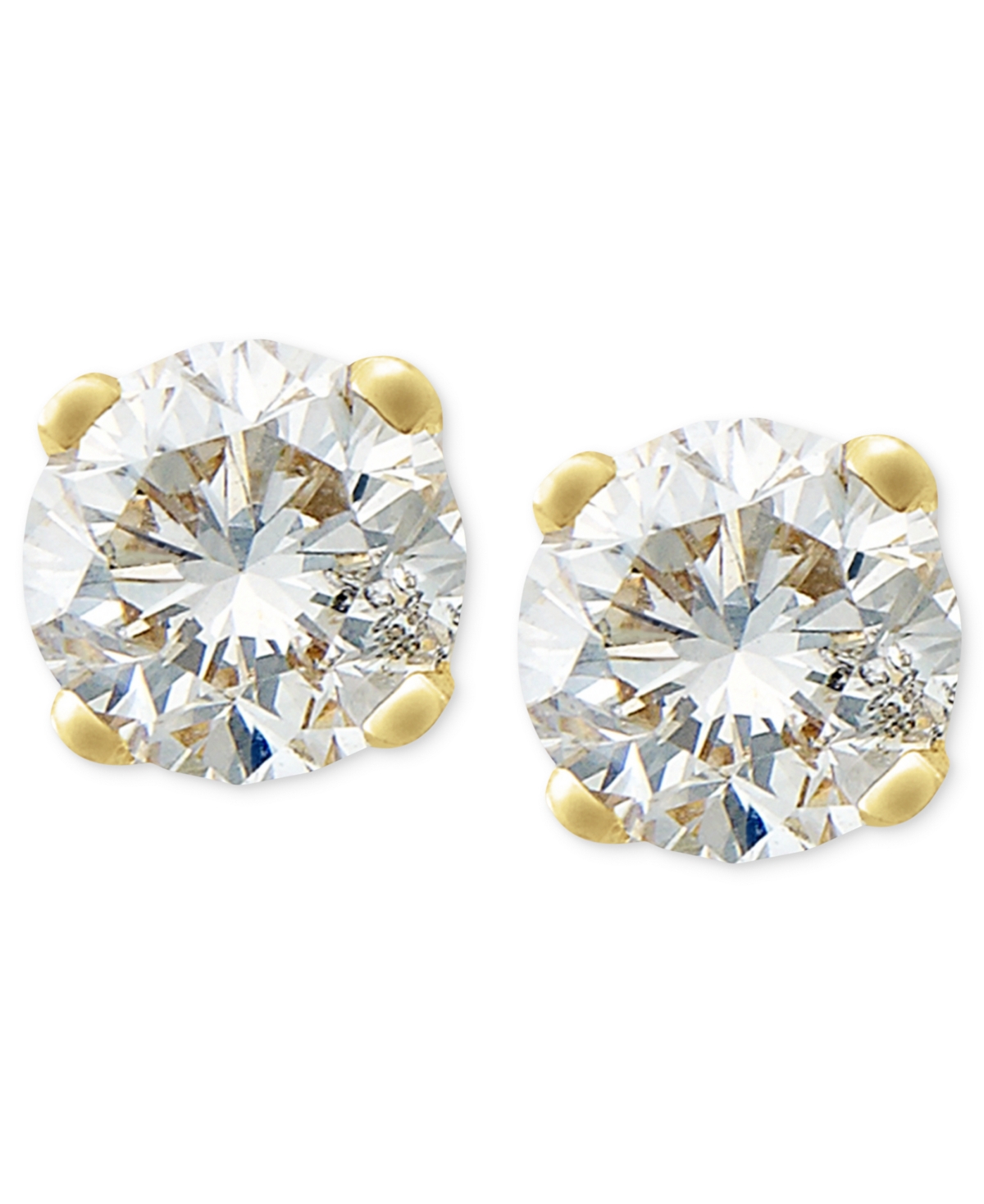 2mm Round Diamond Tiny Stud Earrings in 10k Yellow gold BEST SELLER 2mm Round Diamond Tiny Stud Earrings in 10k Yellow gold BEST SELLER