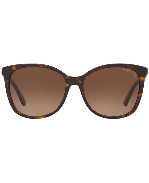 COACH Polarized Sunglasses, HC8271U 57 L1101 & Reviews - Sunglasses by ...