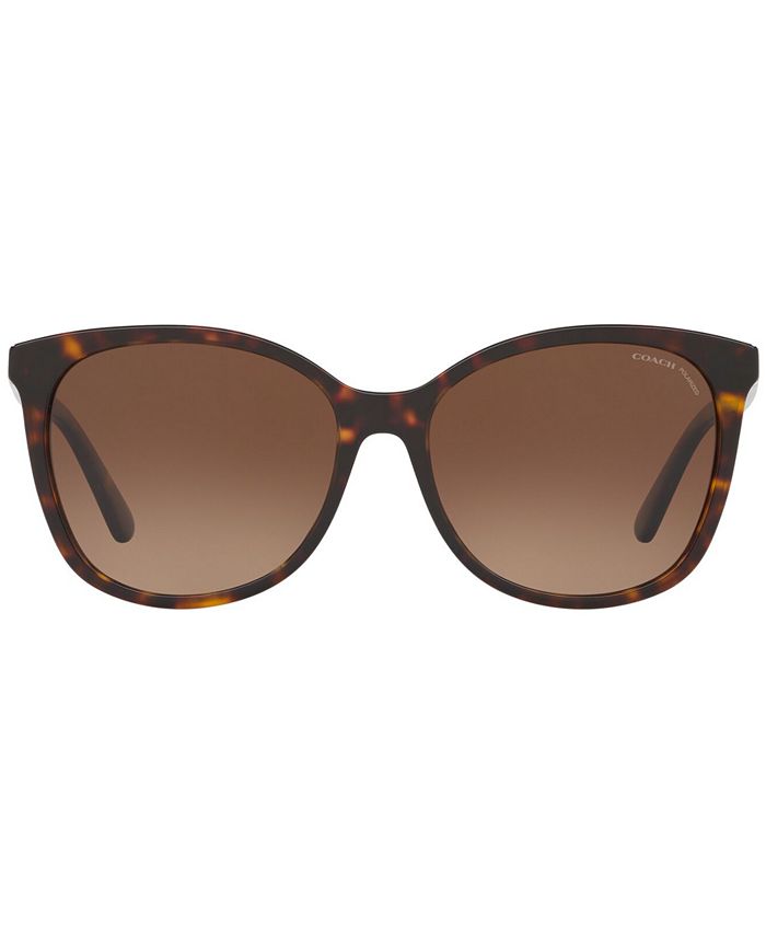 COACH Polarized Sunglasses, HC8271U 57 L1101 - Macy's