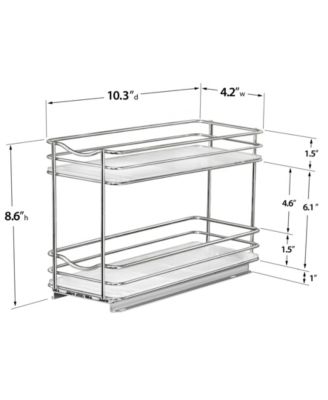 Lynk Professional Spice Rack Slide Out Cabinet Organizer
