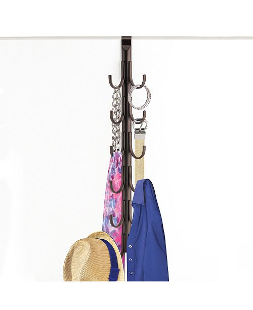 Lynk Over Door Accessory Organizer Vertical 12 Hook Rack