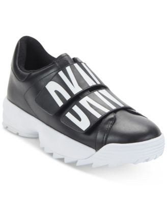 dkny black tennis shoes