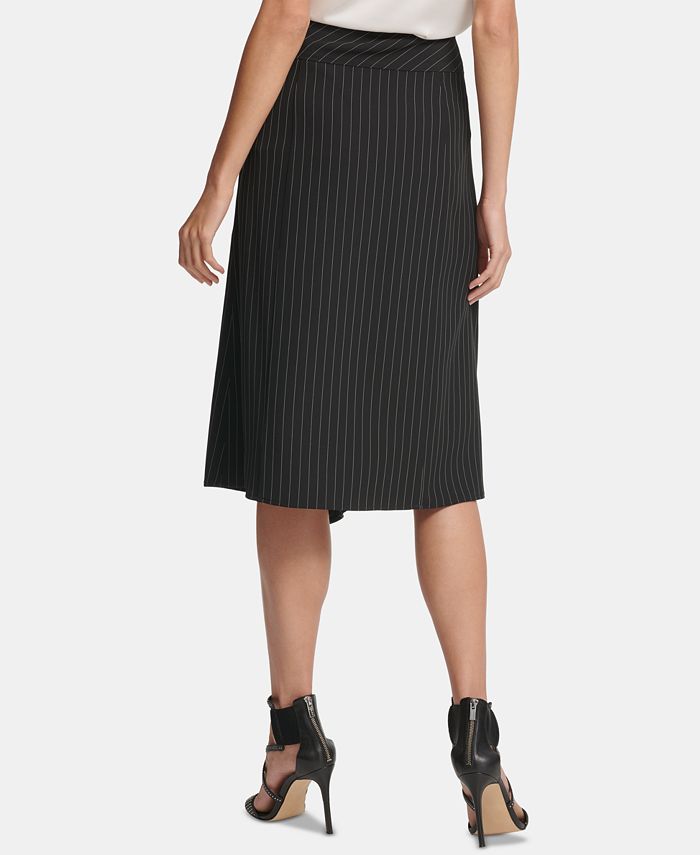 DKNY Ruffled Pinstripe Skirt Macy's