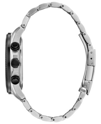 Eco-Drive Men's Chronograph Brycen Stainless Steel Bracelet Watch 44mm