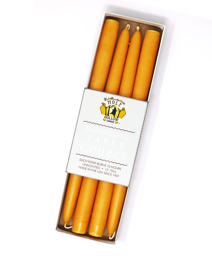 Mole Hollow Candles 12" Taper Candles, Set of 4 Macy's