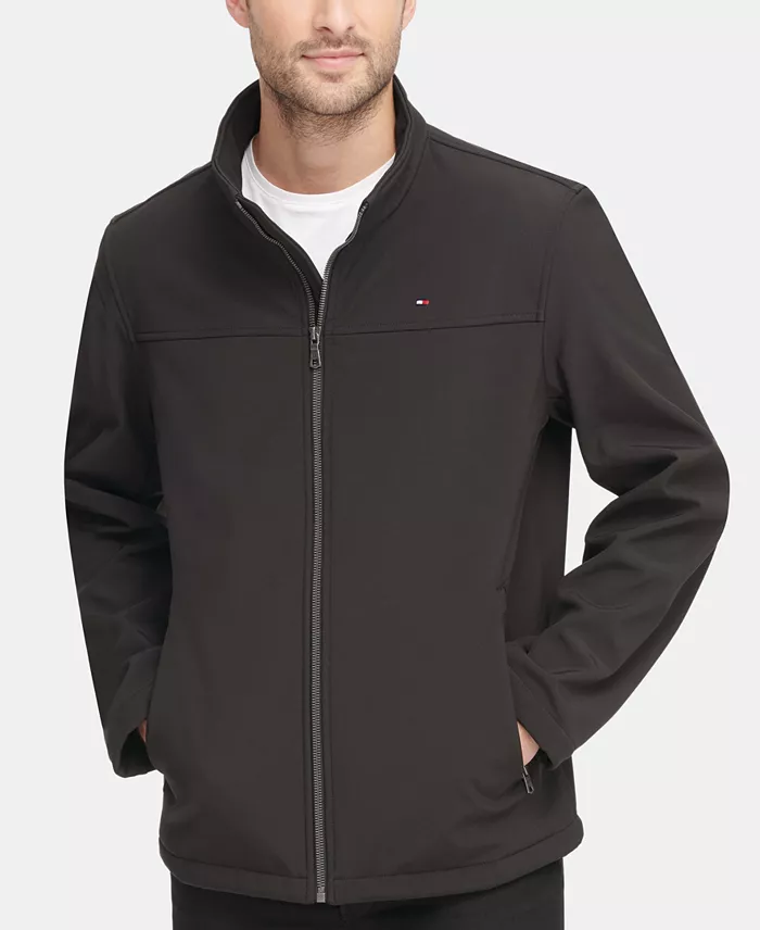 Men's Soft-Shell Classic Zip-Front Jacket - thumbnail 3