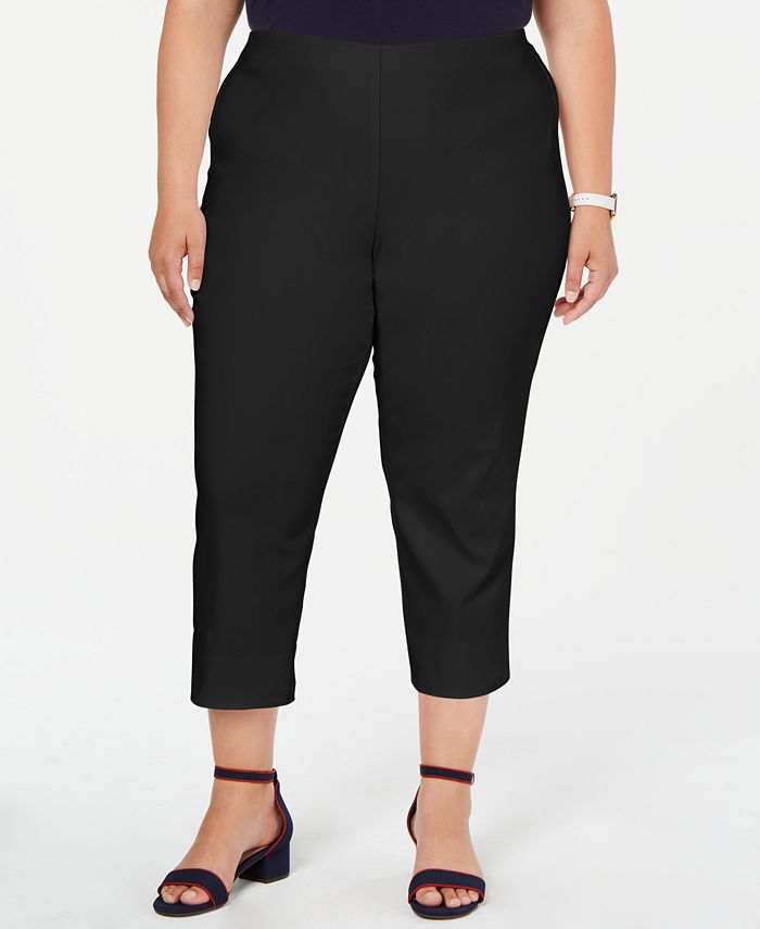 Charter Club Plus Size Pull-On Capri Pants, Created for Macy's - Macy's