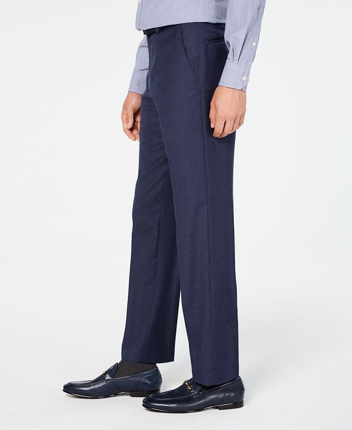 Michael Kors Men's Classic/Regular Fit Airsoft Stretch Blue Flannel ...