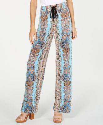 macys petite wide leg pants