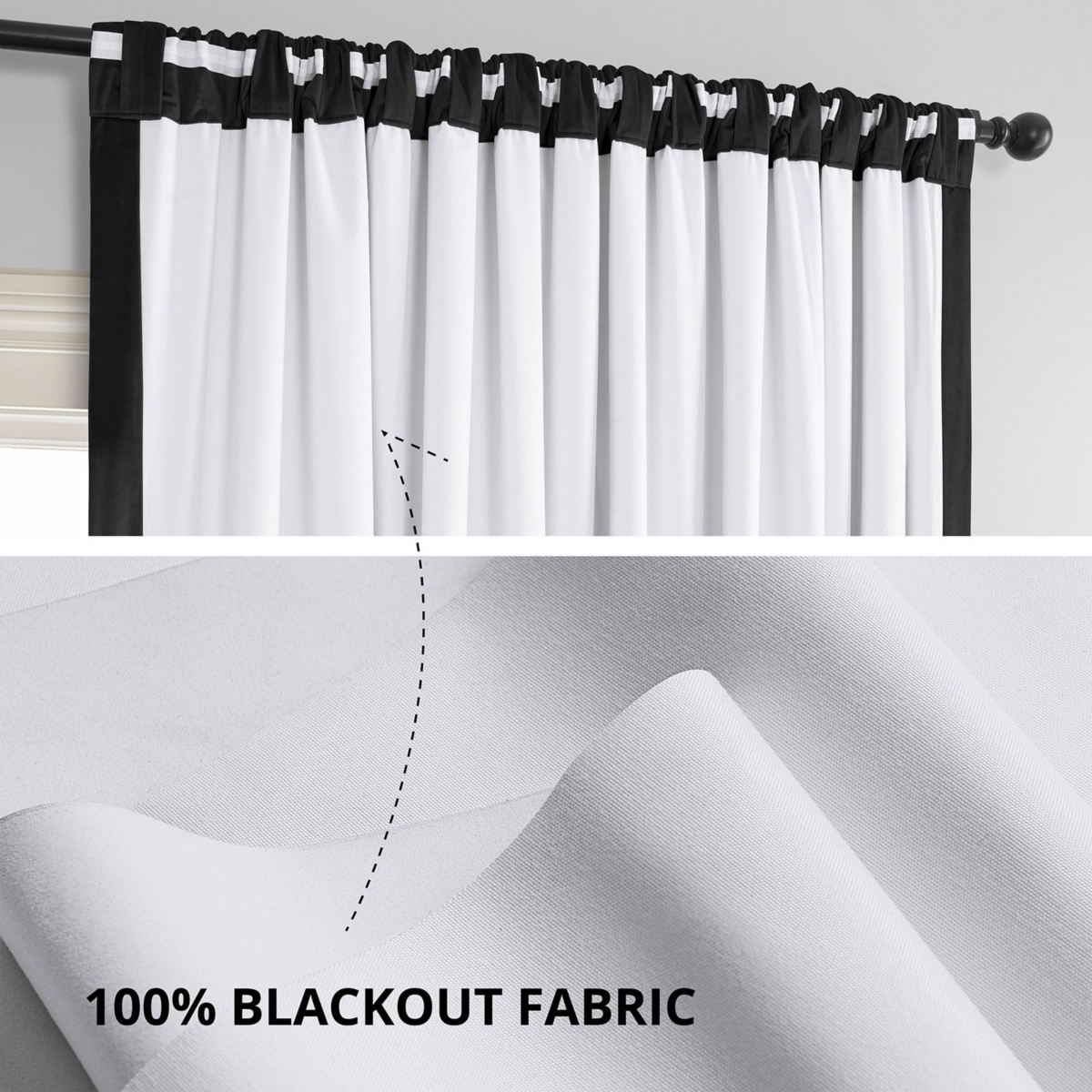 Half Price Drapes Signature Extra Wide Velvet Blackout Curtain