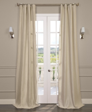 Exclusive Fabrics & Furnishings Linen Sheer Curtain Panel, 50" X 96" In Light Beig