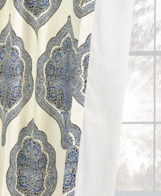 Emblem Printed Cotton Room Darkening Curtain