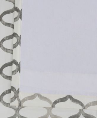 Illusions Geometric Printed Cotton Room Darkening Curtain