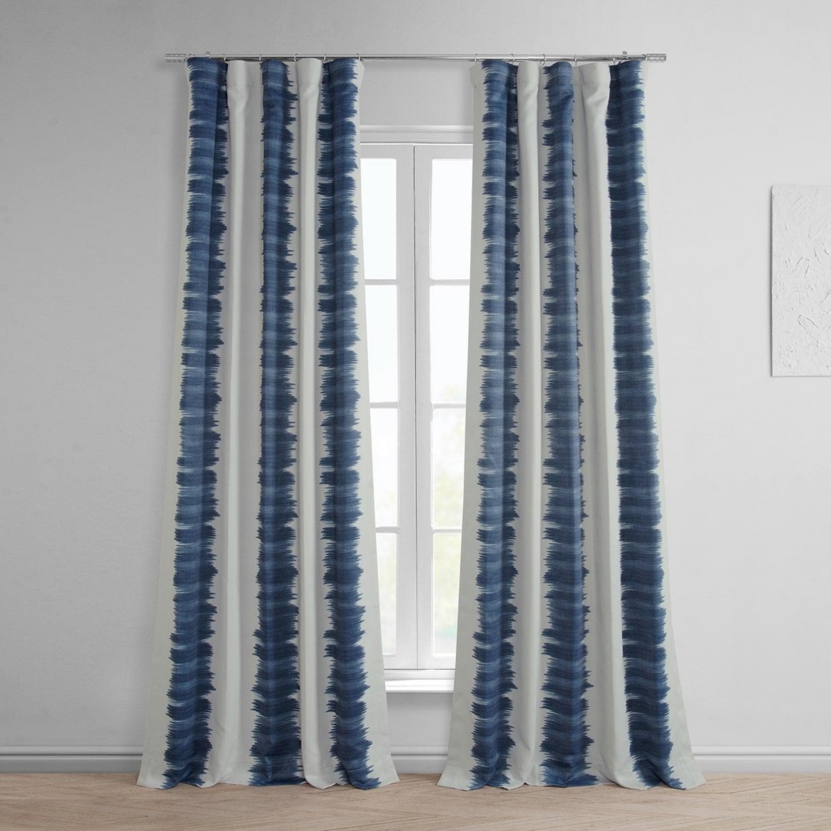 Half Price Drapes Flambe Striped Room Darkening Curtain