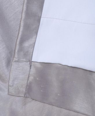 French Pleat Vintage Textured Faux Dupioni Silk Blackout Curtain