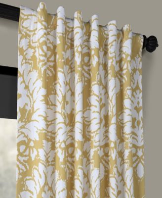 Floral Printed Cotton Room Darkening Curtain