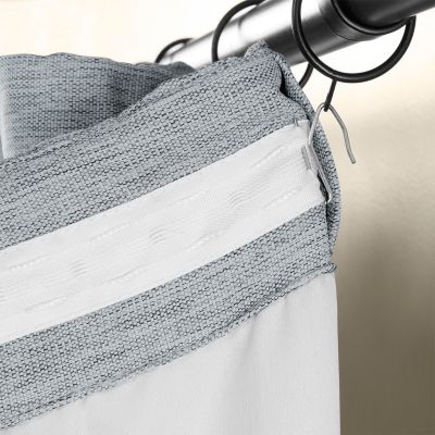 Half Price Drapes Bellino Textured Faux Linen Room Darkening Curtains For Bedroom & Living Room Curtains(1 Panel), 50W X 63L