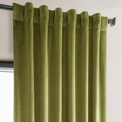 Heritage Plush Velvet Room Darkening Curtain