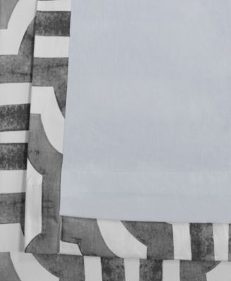 Geometric Printed Cotton Room Darkening Curtain