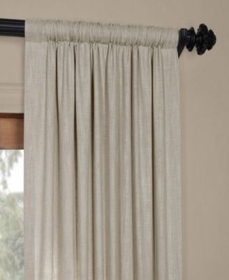 Heavy Faux Linen Curtain