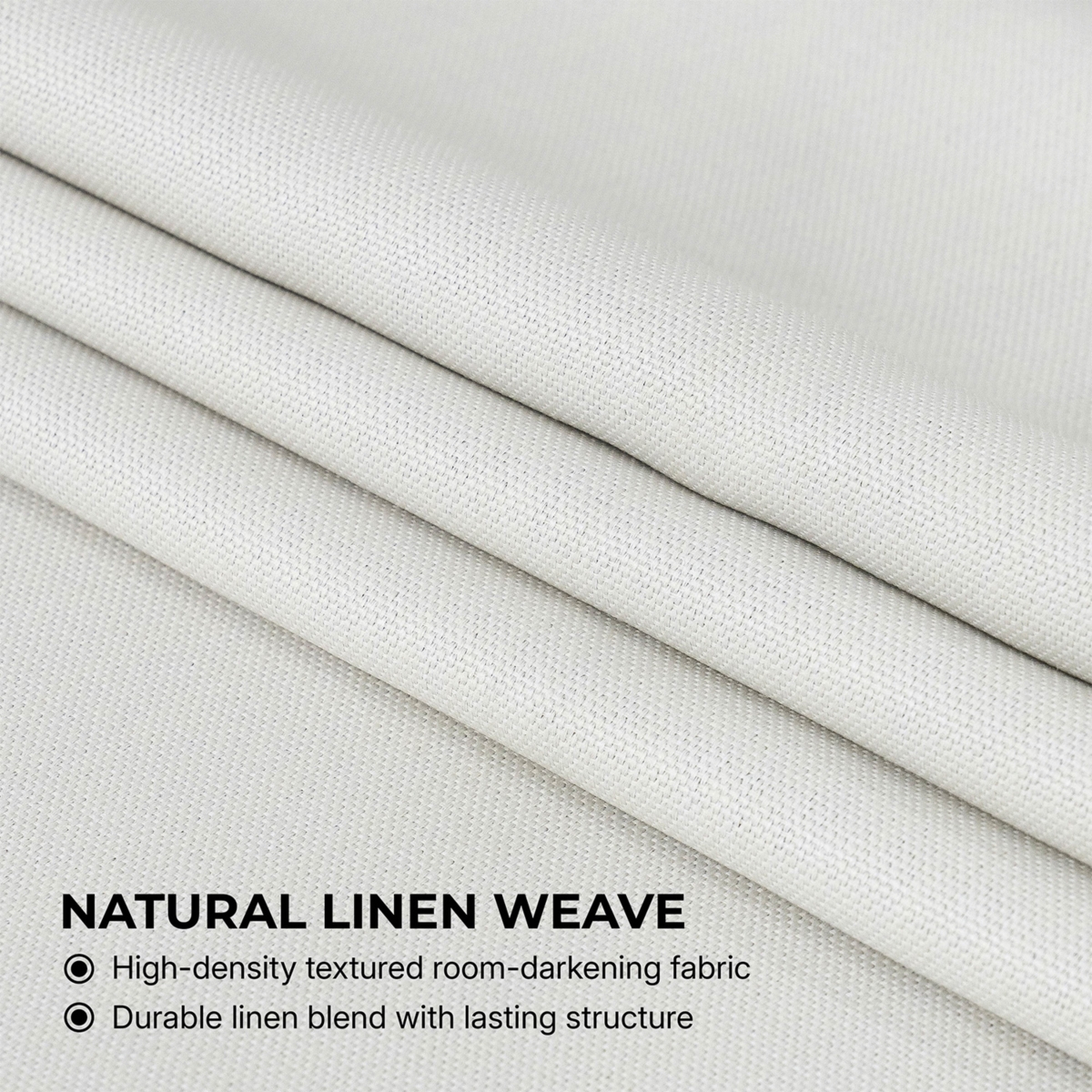 Half Price Drapes Textured Faux Linen Room Darkening Curtain