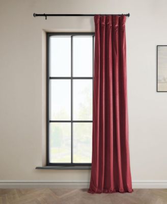 Heritage Plush Velvet Room Darkening Curtain