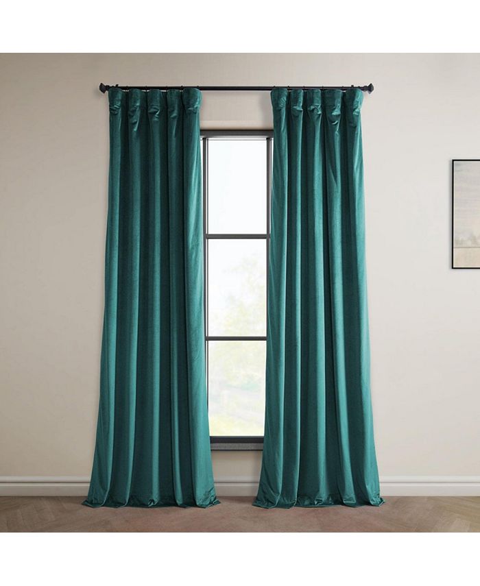 Exclusive Fabrics & Furnishings Heritage Plush Velvet 50" x 96" Curtain
