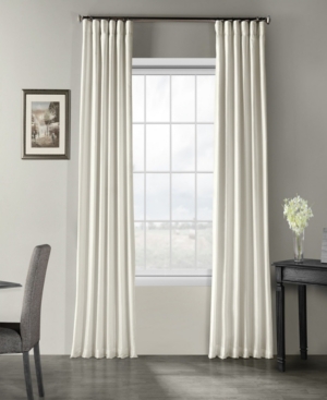 Exclusive Fabrics & Furnishings Ice Vintage Textured Faux Dupioni Silk Curtain In Natural
