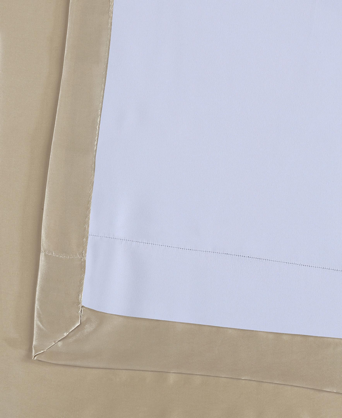 Half Price Drapes Antique Beige Faux Silk Taffeta Blackout Curtain In Beige,tan
