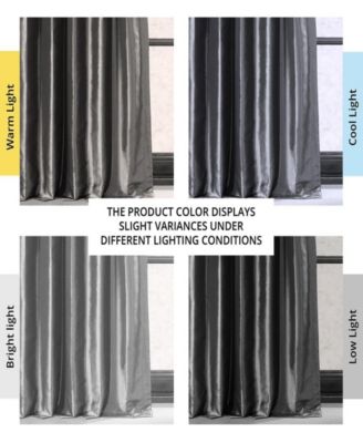 Faux Silk Taffeta Blackout Curtain