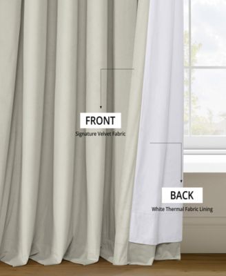 Signature Extra Wide Velvet Blackout Curtain