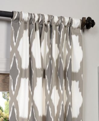 Sorong Geometric Printed Cotton Room Darkening Curtain