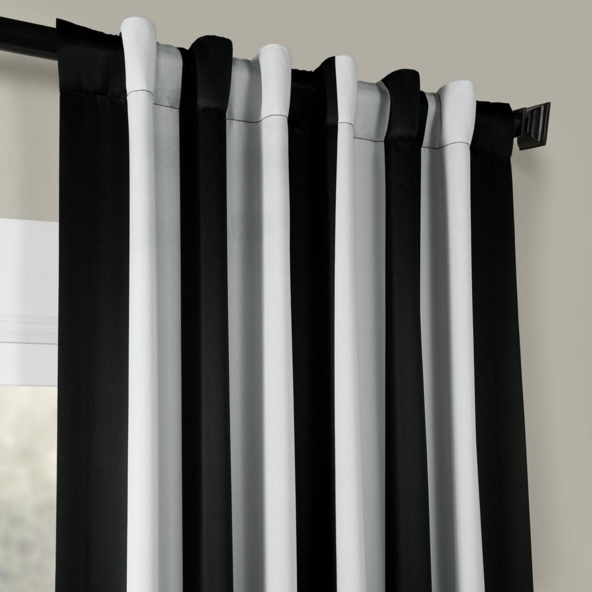 Half Price Drapes Awning Striped Room Darkening Curtain