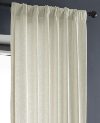 Heavy Faux Linen Curtain